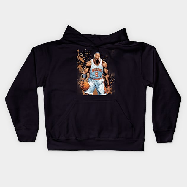 basketball ring Kids Hoodie by animegirlnft